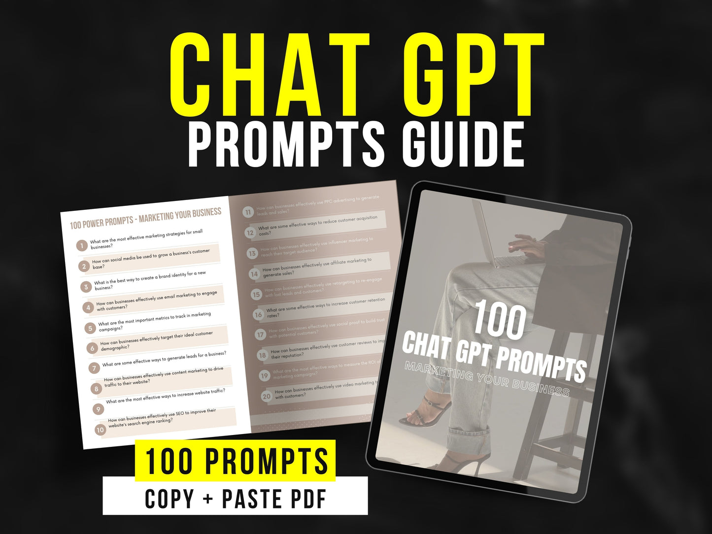 100 ChatGPT Business Prompts