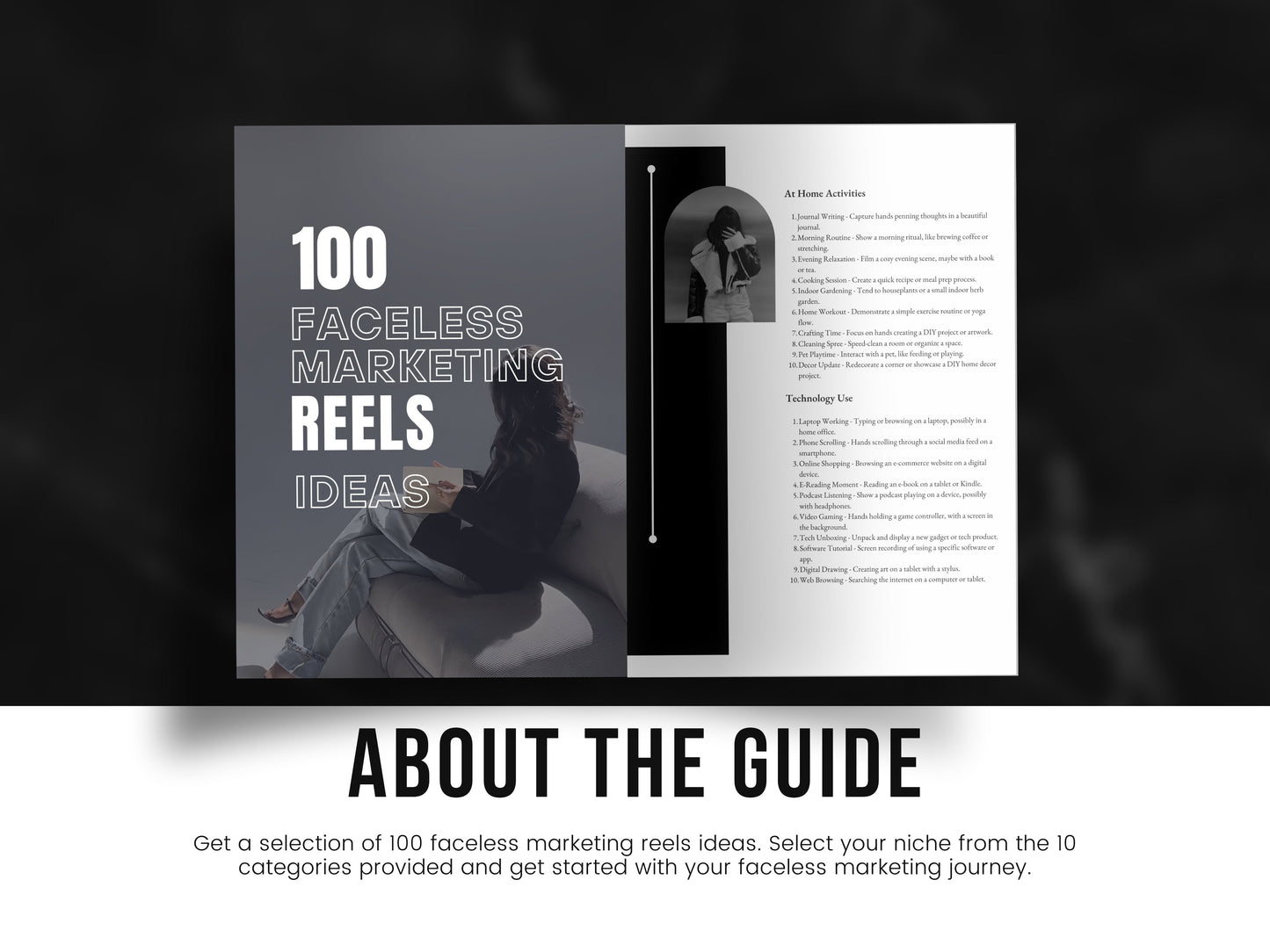 100 Faceless Marketing Reel Ideas