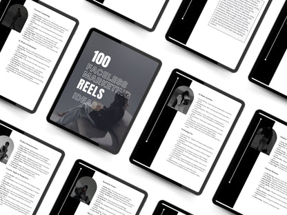 100 Faceless Marketing Reel Ideas