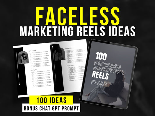 100 Faceless Marketing Reel Ideas