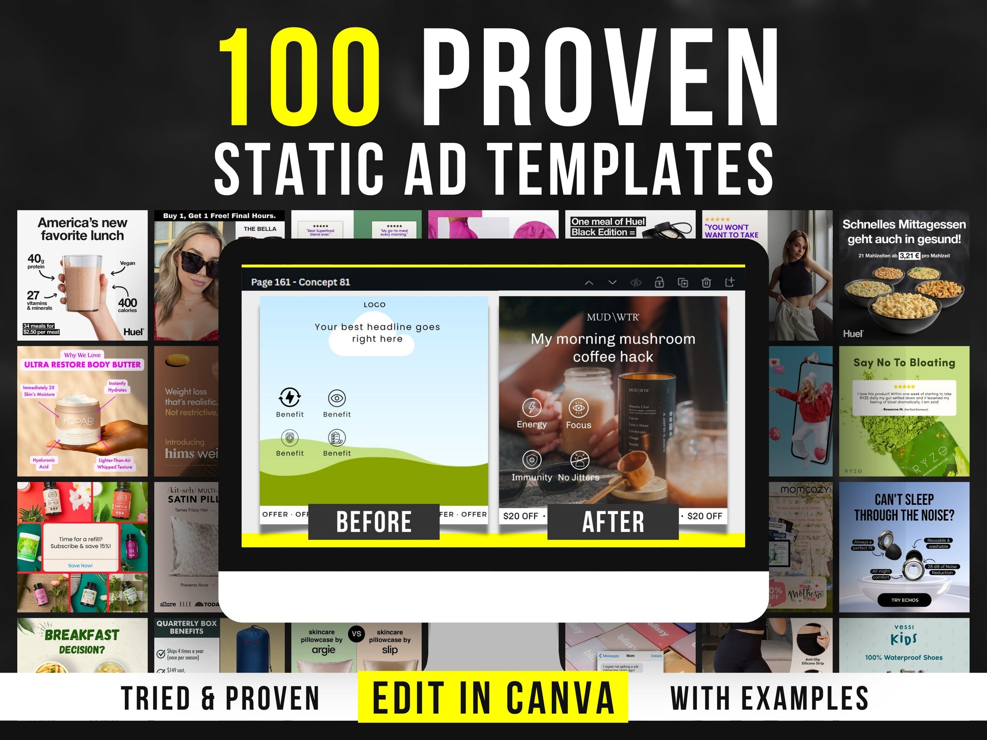 100 Proven To Work Static Ad Templates