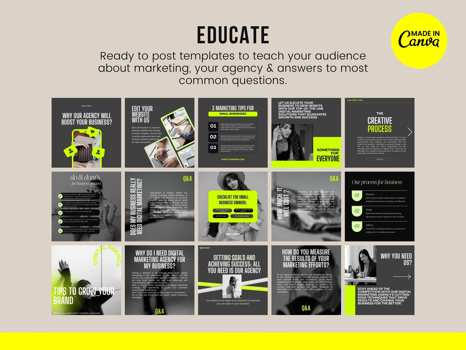 200 Digital Marketing Agency Templates