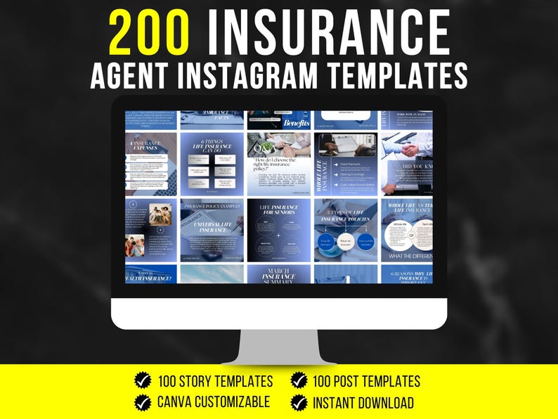 200 Insurance Agent instagram Templates