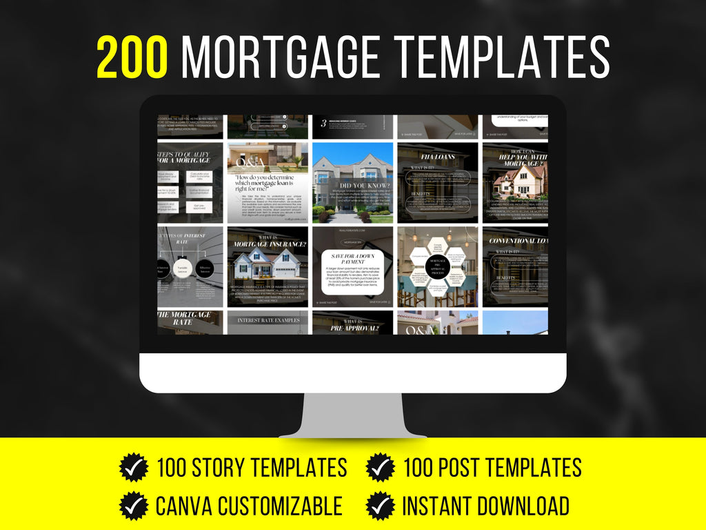 200 Mortgage infographics Templates