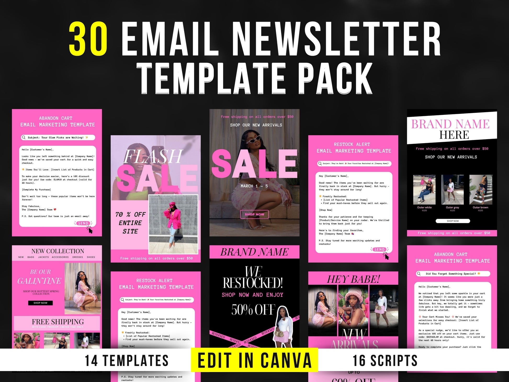 30 Email Templates Pack