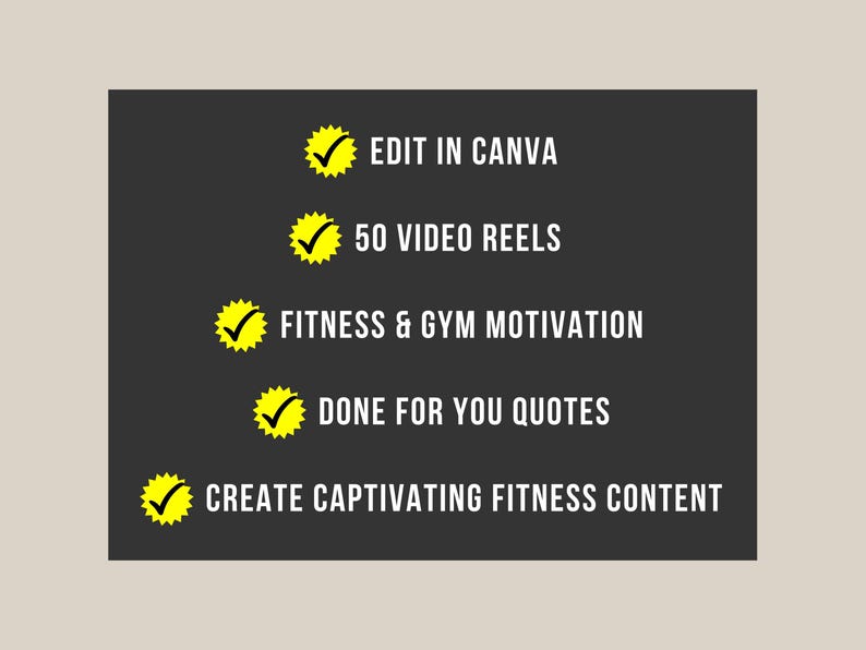 50 Canva Editable Fitness & Gym Motivational Videos