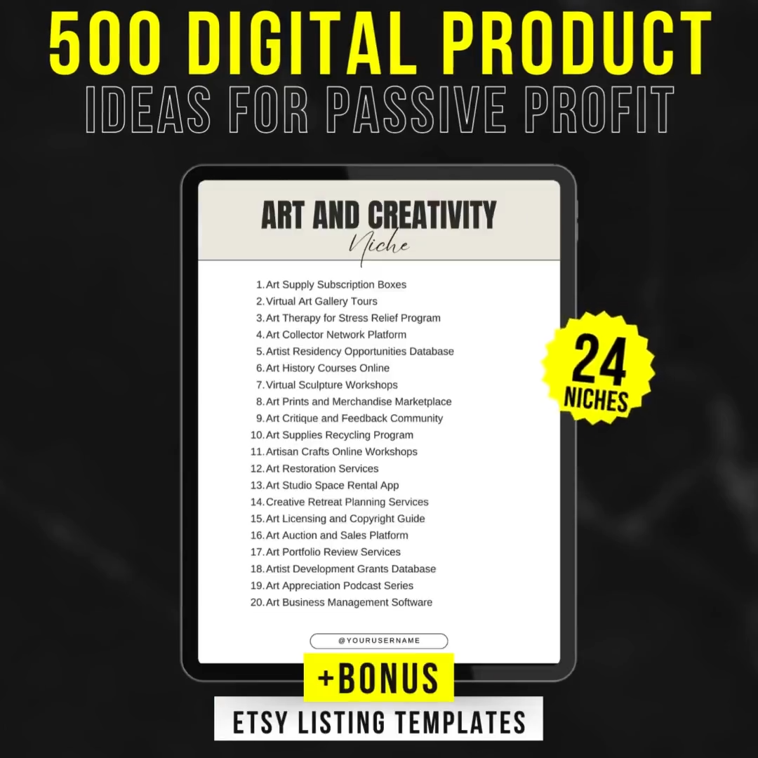 500 Digital Product Ideas For Passive Income