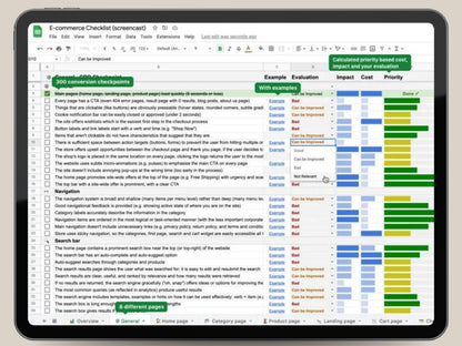 E-commerce Conversion Checklist