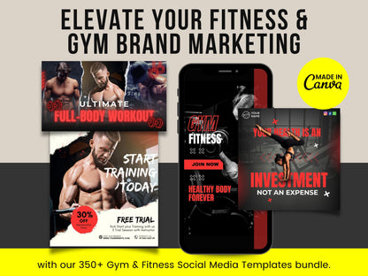 Gym Templates for Social Media