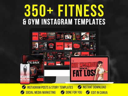 Gym Templates for Social Media