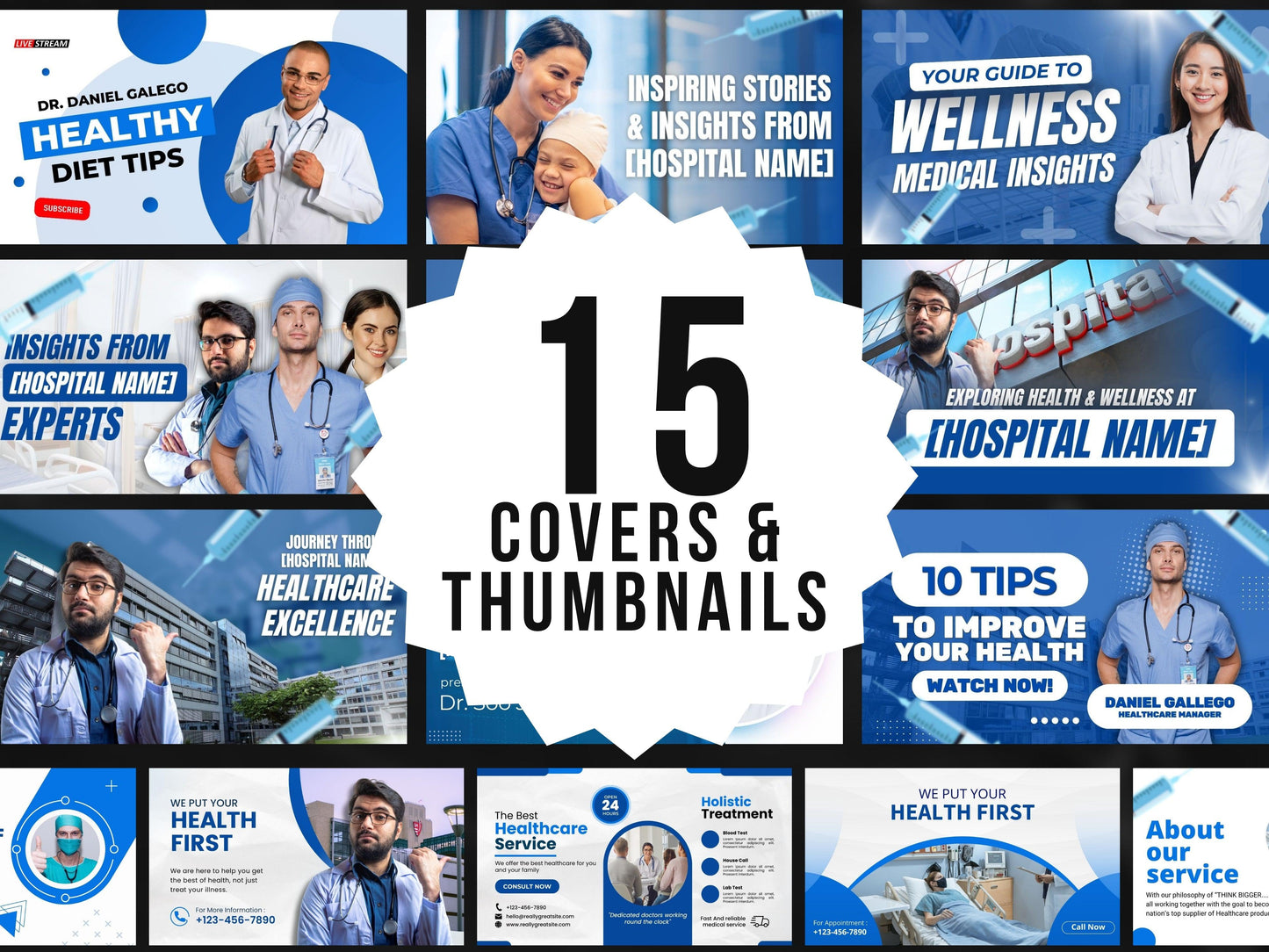 Medical Social Media Template Bundle