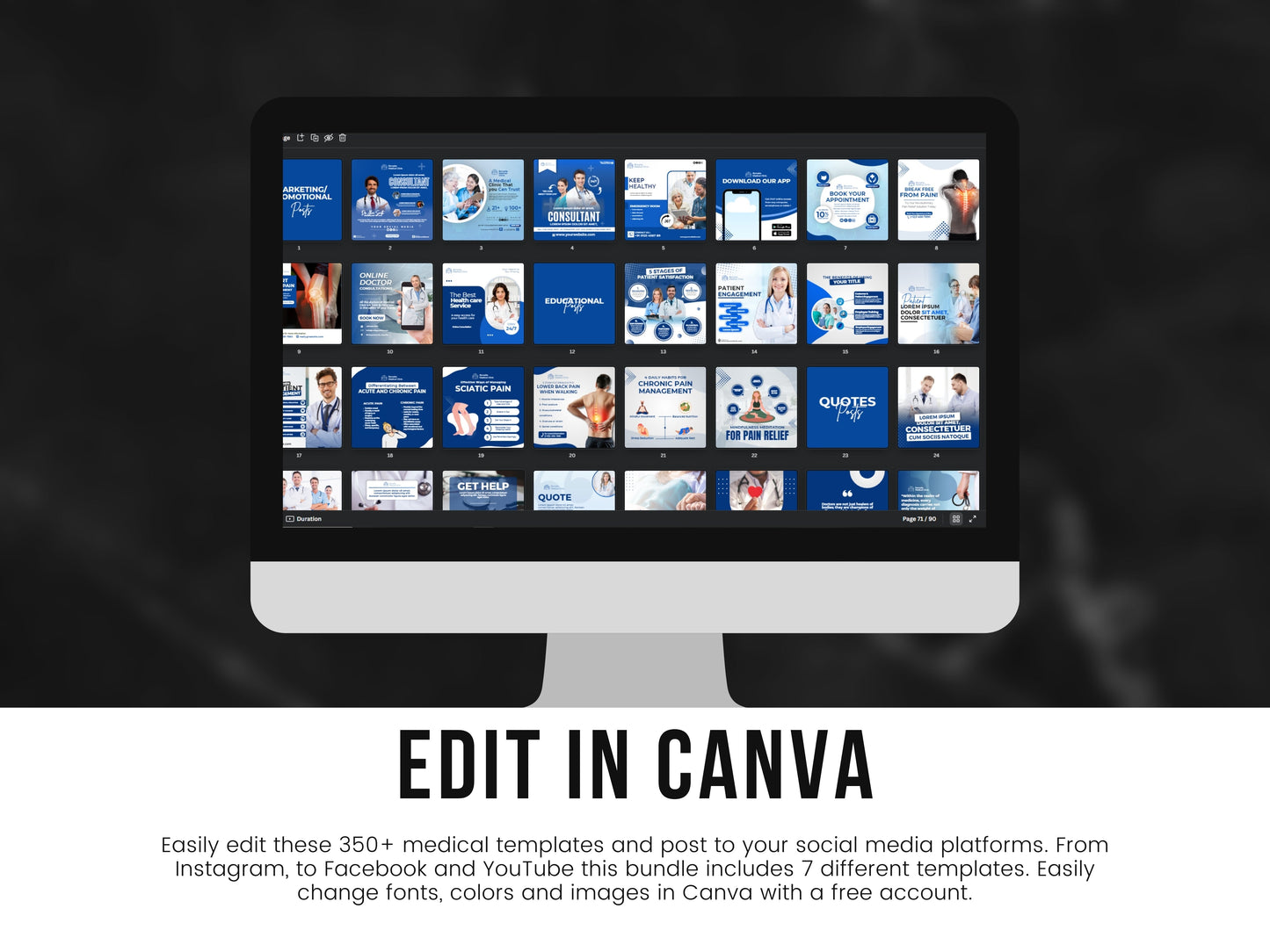 Medical Social Media Template Bundle