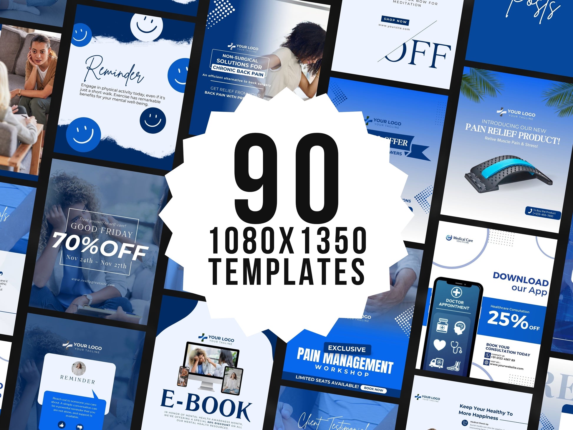 Medical Social Media Template Bundle