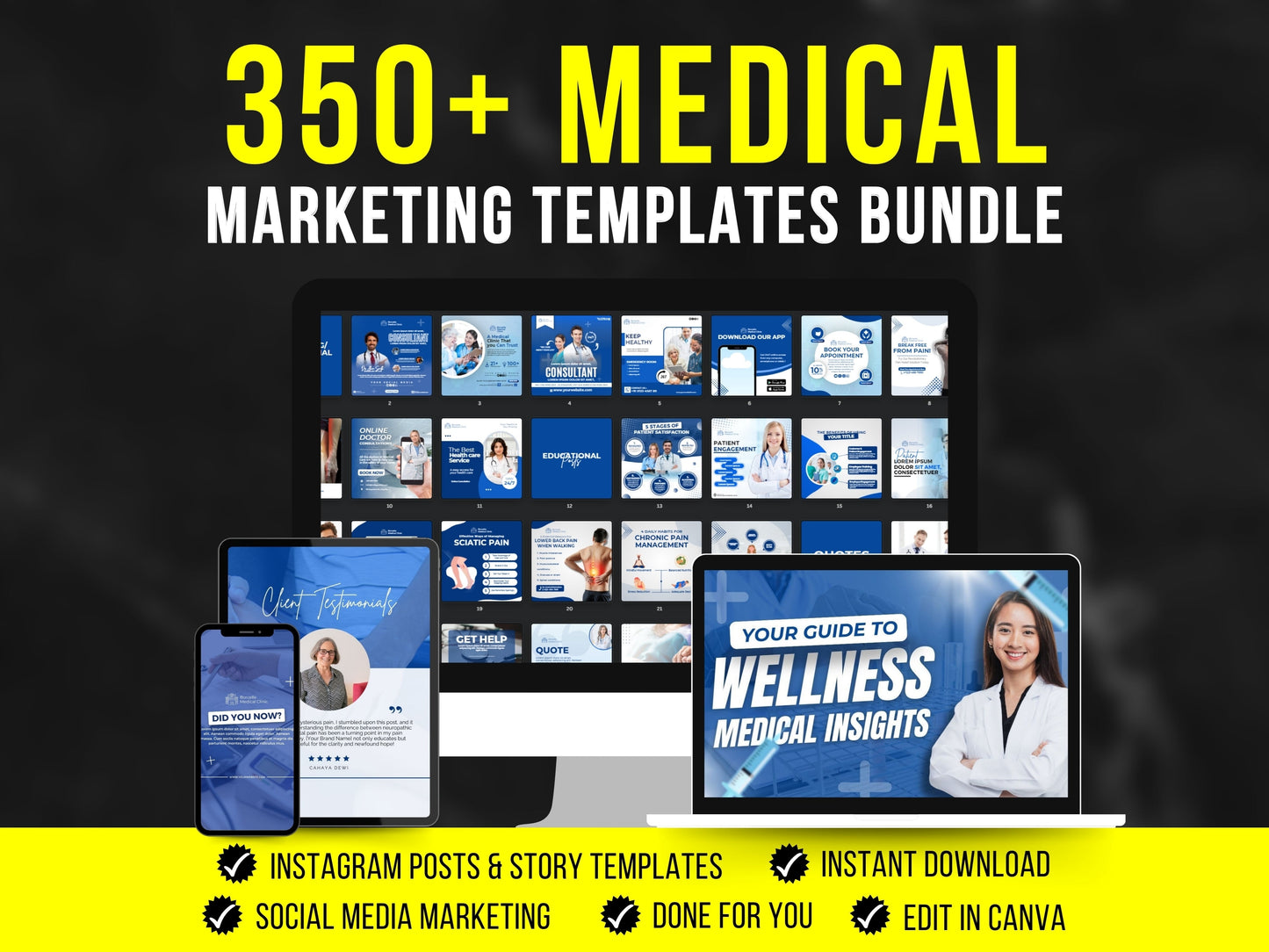 Medical Social Media Template Bundle