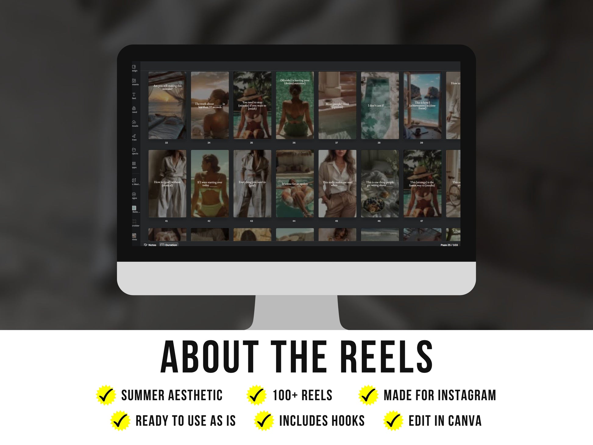 Summer Aesthetic Stock Reels Images Bundle