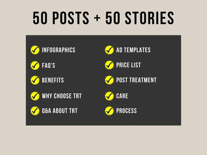 Testosterone replacement therapy instagram templates