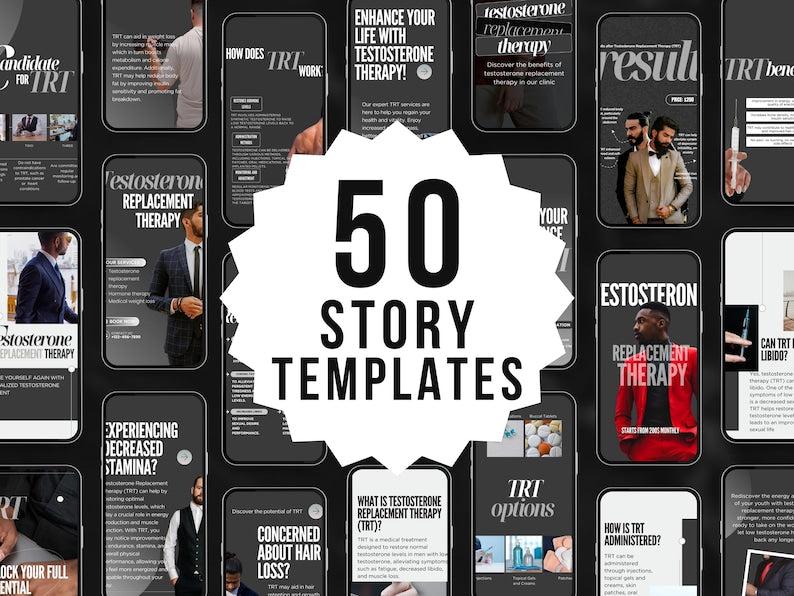 Testosterone replacement therapy instagram templates