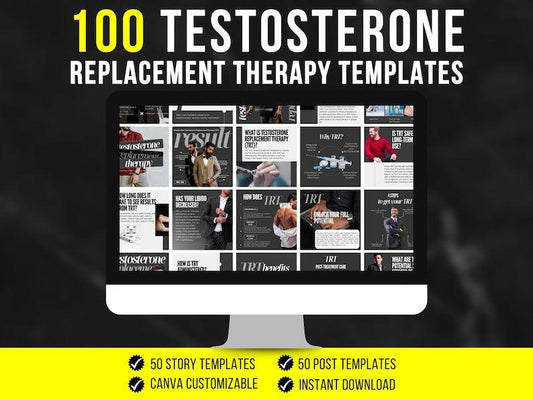 Testosterone replacement therapy instagram templates