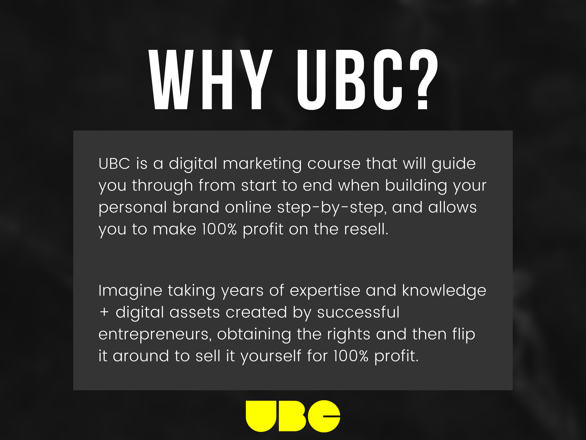 Ultimate Branding Course (UBC)