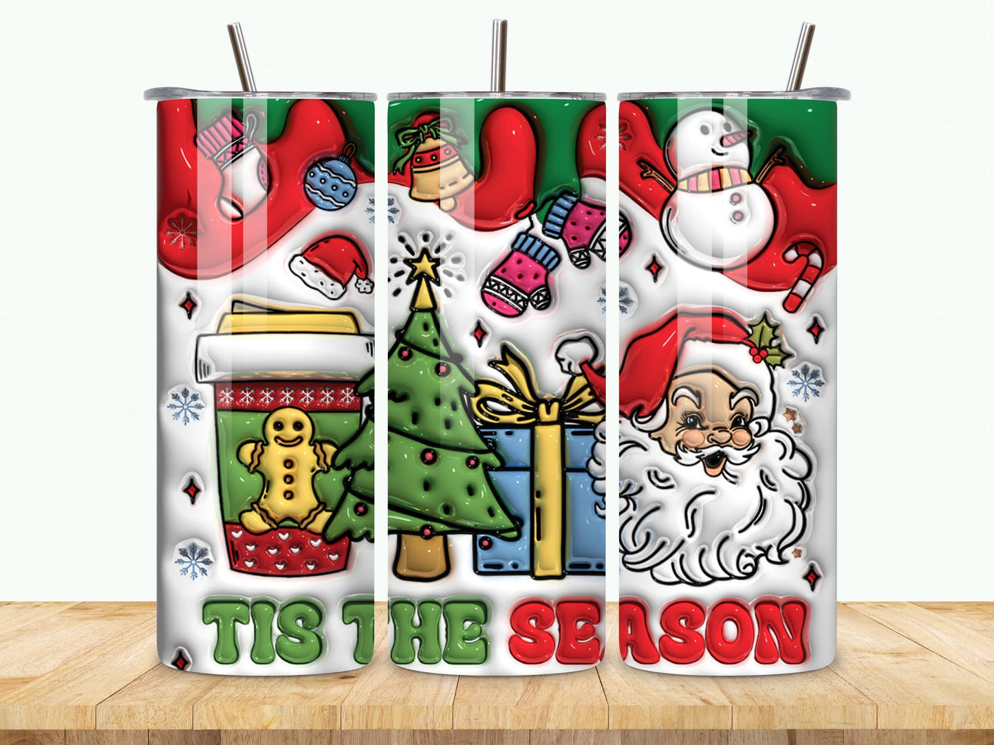 100 Christmas Tumbler Sublimation Designs