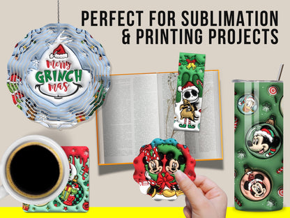 100 Christmas Tumbler Sublimation Designs