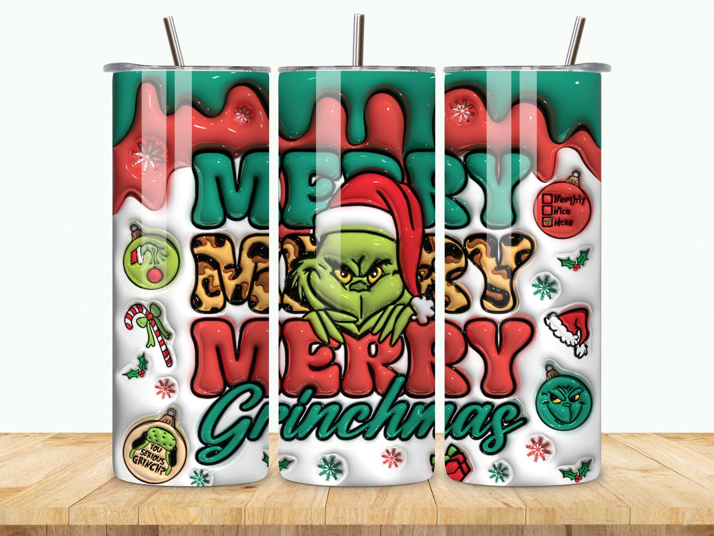 100 Christmas Tumbler Sublimation Designs